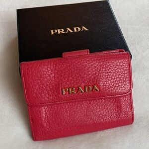 Prada Pink Leather Wallet